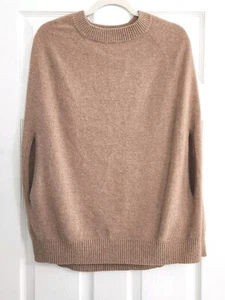 Neiman Marcus Sleevless Drop Shoulder Sweater Vest Cashmere Camel - Picture 1 of 6