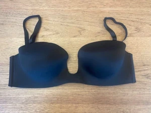 Victoria's Secret Black 34DD Bare Plunge Low Back Strapless Multiway Bra VS - Picture 1 of 2