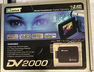 🎥 Mustek DV 2000 Multi-Functional Digital Camera Portable USB & Pocket Sized - Picture 1 of 5