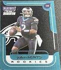 2020 Panini Chronicles Playoff Momentum Clear Blue Jalen Hurts RC Rookie #M-18