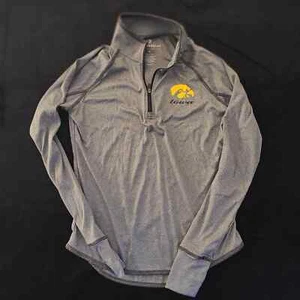 Colosseum Authentic Collegiate Iowa Hawkeye Women's Zip Jersey, Size S - Picture 1 of 7