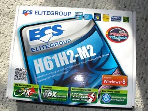 ECS H61H2-M2 V 1.0 Motherboard for Intel LGA 1155 - NEW - Picture 1 of 2