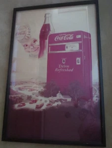 Coca-Cola Company Reproduction of Advertising Sign Sprite Boy Large In Frame - Picture 1 of 9