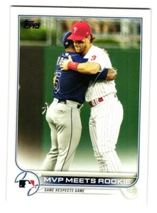 2022 Topps # 367 MVP Meets Rookie CC, CL, SN2022 Tampa Bay Rays - Bild 1 von 2