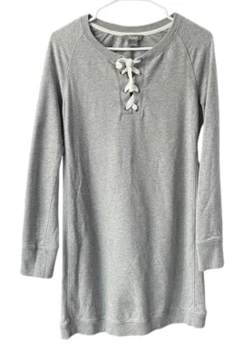 Cabelas Naturals Tunic Sweatshirt Womens S Gray Knit 100% Cotton Loungewear - Image 1 of 4
