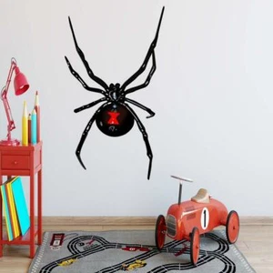 Black Widow Wall Decal Spider Vinyl Sticker Peel and Stick Kids Decor VWAQ - HOL - Picture 1 of 12