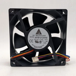 1pc Delta AFB1212HHE 12V0.70A 12038 12CM 4-wire Double Ball Cooling Fan - Bild 1 von 5