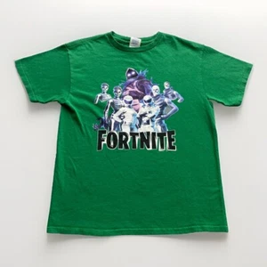 Fortnite Character Graphic T-Shirt Youth Size Medium Green Skull Trooper Game - Picture 1 of 7
