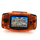 GBA Game Boy Advance Game Console with iPS Backlight LCD MOD System-Clear Orange