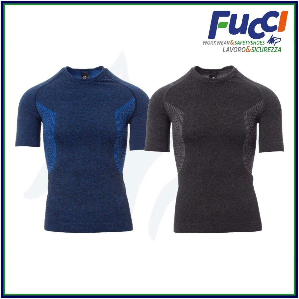 PAYPER MAGLIA TERMICA UOMO 160GR MANICA CORTA TSHIRT TECNICA SPORT LAVORO RUNNING CORSA