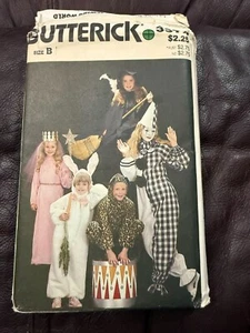 ⭐️VTG Butterick Schnittmuster Kinderkostüm Prinzessin Hexe Clown Gr. S-M-L UC - Bild 1 von 2