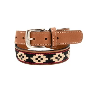 Kids Guarda Pampas Premium Woven Polo Belt Hand Made Unisex Leather Polo Belt - Picture 1 of 8