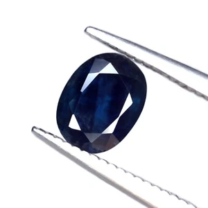 Certified 0.80ct Natural Ceylon Blue Sapphire VS Clarity Sri Lanka Oval 6x4.8mm - Picture 1 of 7