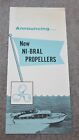 Vintage Ni-Bral Propellers Sales Brochure 1957