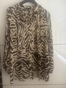 Women Leopard Print Blouse/beach Cover Up/kaftan Plus Size 18/20 New look - Picture 1 of 6