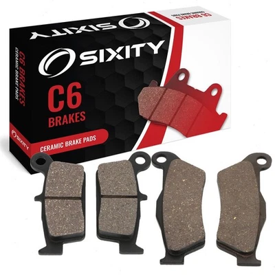 Front + Rear Ceramic Brake Pads 2004 TM MX 530 F Set Full Kit 4T Complete gv - Image 1 of 4