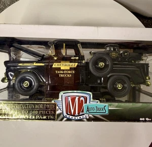 M2 1958 Chevrolet Apache Step Side Black Gold Walmart Exclusive 300pcs Chase - Picture 1 of 13