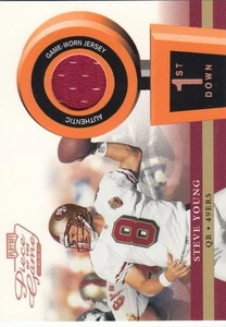 2002 Playoff Piece of the Game Steve Young Game Used Jersey 1st Down 098/250 - Bild 1 von 1