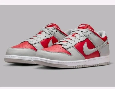 Мужские кроссовки Nike Dunk низкие университетские красные серебристые размер 6,5 - Изображение 1 из 4