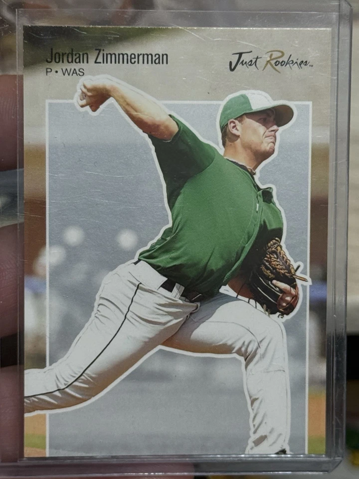 Just Minors Just Rookies Jordan Zimmerman 2007 #JR-65 edición limitada # 1/25 Foto 1 de 2