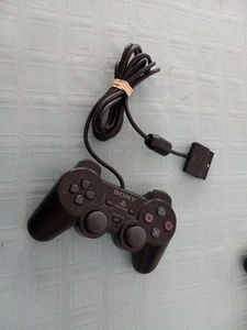 Sony PlayStation 2 Kabelgebunden PS2 Videospiel Controller Original Zubehör Hersteller Schwarz Dual Shock - Bild 1 von 5