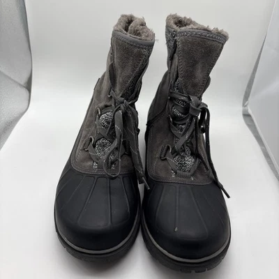 Baretraps Women’s Waterproof Winter Boots, Gray And Black, Size 9.5, Faux Fur - Image 1 of 4