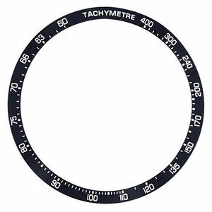 BEZEL INSERT FOR 43MM TAG HEUER CARRERA CALIBRE 16 CV2A10 CV2A81 DAY DATE CHRONO - Picture 1 of 2