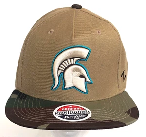 Michigan State Hat Zephyr Spartans Zuni Camouflage Camo Flat Brim Snapback New - Picture 1 of 7