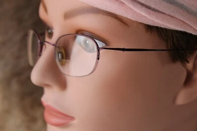 Monturas de gafas para mujer DKNY 6411 550 Halfrim ovaladas moradas 45-20-130 Foto 1 de 4