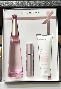L'EAU D'ISSEY FLORALE by ISSEY MIYAKE 3pc Set 3oz EDT +75ml B/Lotion +10ml MINI - Picture 1 of 7