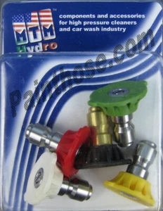 MTM Hydro 17.0191 QC Hydrojet SS 5.5 Power Washer Tips 4 Pack - Picture 1 of 1