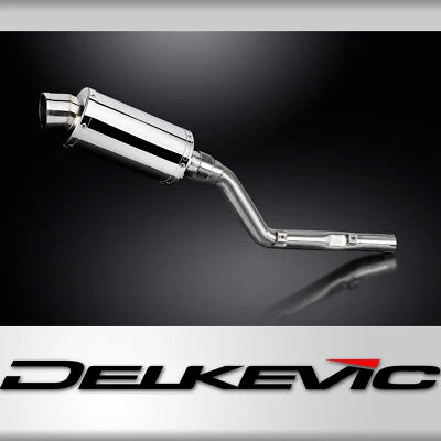 Suzuki DRZ400E DR-Z400E 2000-2009 Slip On 9" Oval Stainless Exhaust Muffler Kit - Image 1 of 4