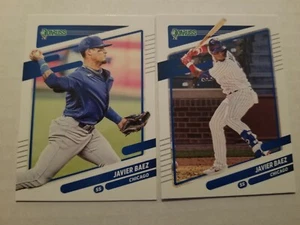 Donruss Javier Báez #130 2021 lote base y variación fotográfica - Chicago Cubs - Imagen 1 de 1