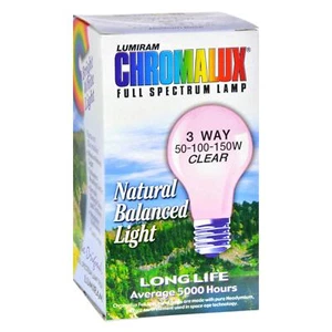 Chromalux Standard Clear 3 Way Light Bulb - 1 Bulb - Picture 1 of 1