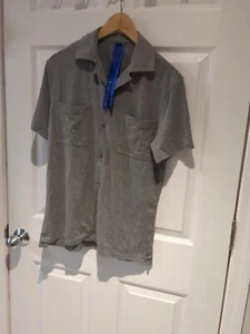 Camisa Polo Kit And Ace Para Hombre S Gris Abotonada Suave Elastizada - Imagen 1 de 6
