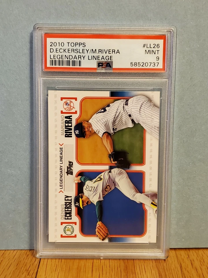 2010 Topps Legendary Lineage EckersleyRivera #LL26 PSA9 - Image 1 of 1