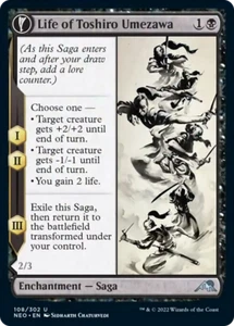 x4 Life of Toshiro Umezawa // Memory of Toshiro NEO MTG 108/302 UNCOMMON 4x - Picture 1 of 2