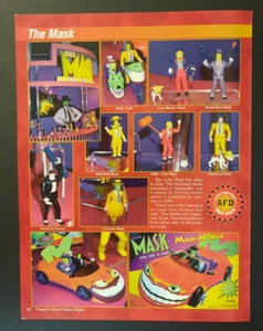 1996 THE MASK Action Figures Jim Carrey htf ~ Magazine Preview Page/PRINT AD - Picture 1 of 1