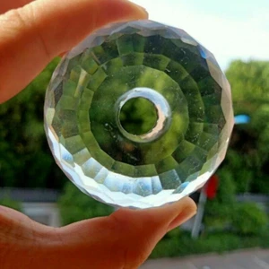 65MM K9 Crystal Prism Glass  Lighting Abacus Bead Ball Decorative Light Fittings - Picture 1 of 5