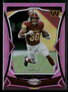 2024 Panini Certified Football #10 Austin Ekeler Mirror Pink /225 - Picture 1 of 2