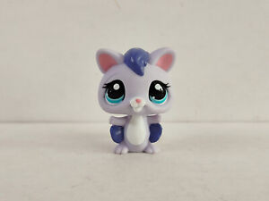 Figurine animal 2" Littlest Pet Shop violet rat volant yeux bleus neuve