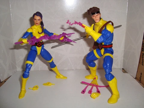 Marvel legends X-men 60th anniversary of psylocke + Gambit Complete Cover