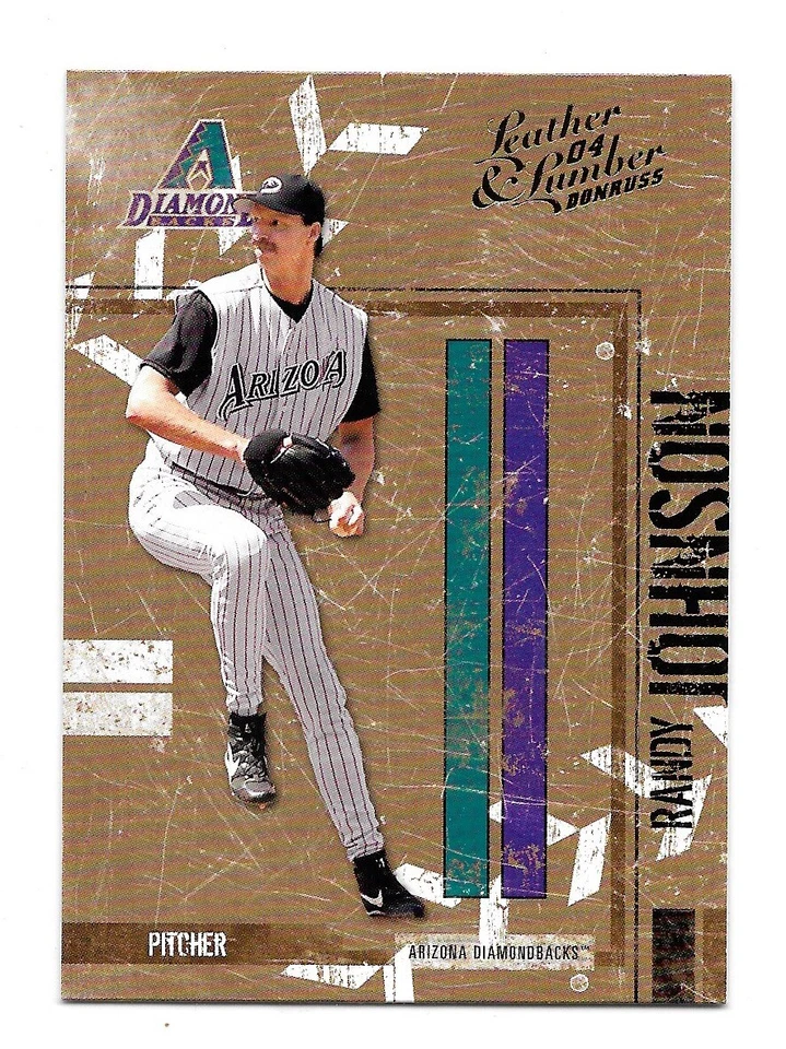 2004 Donruss Leather & Lumber Baseball Randy Johnson #8 NRMT - Image 1 of 1