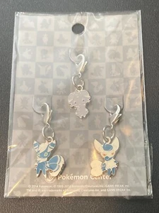 Pokemon Center Espurr Meowstic Male Female Metal Keychain Charm Clip Sealed New - Picture 1 of 1