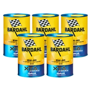 5 LITRI BARDAHL XTA 5W40 C3 OLIO MOTORE AUTO API SN CF VW 505.01 RN0700 RN0710 - Foto 1 di 4