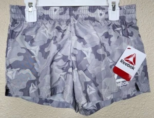 Reebok Girls Running Shorts Silver Sconce Moistrure Management Size M 7-8 NEW - Picture 1 of 4