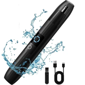 Men Electric Ear Beard Nose Hair Trimmer Eyebrow Mustache Remover Shaver Clipper - Picture 1 of 9