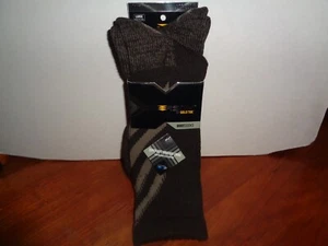 Men's GOLDTOE Powersox Aqua FX Arch Support Boot Socks 2 Pair Brown Large 9-12.5 - Picture 1 of 3