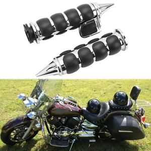 1" Motorcycle Handlebar Hand Grips For Yamaha V Star 1100 950 650 Classic Custom - Picture 1 of 12