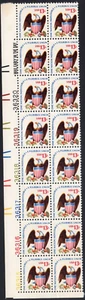 Scott #1596 - Eagle & Shield - Plate Block Of 16 Stamps - MNH - Picture 1 of 2